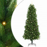 Choinka z 300 diodami LED z podstawą Zielony 240 cm PE