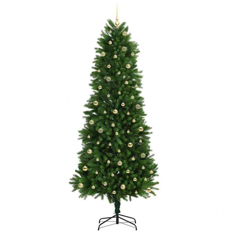 Choinka z 300 diodami LED z podstawą Zielony 240 cm PE