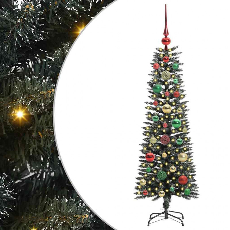 Sztuczna choinka z podstawą Zielony 120 cm PVC, plastik i stal