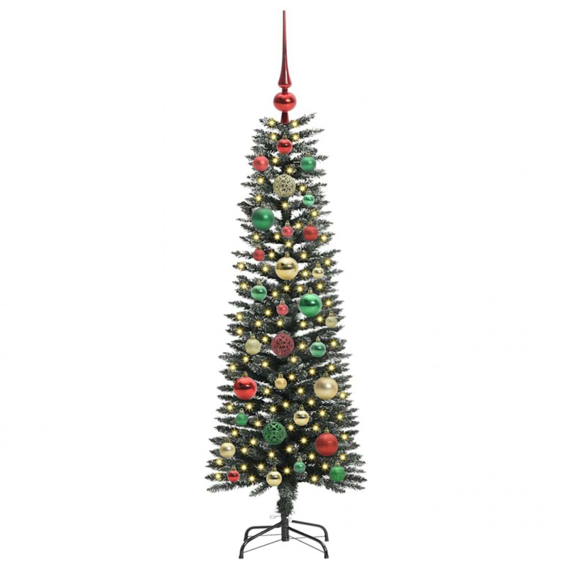 Sztuczna choinka z podstawą Zielony 120 cm PVC, plastik i stal