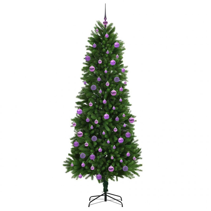 Choinka z 300 diodami LED z podstawą Zielony 240 cm PE