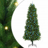 Choinka z 300 diodami LED z podstawą Zielony 240 cm PE