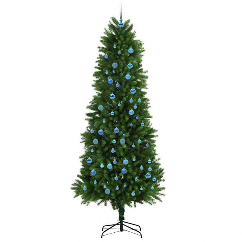 Choinka z 300 diodami LED z podstawą Zielony 240 cm PE