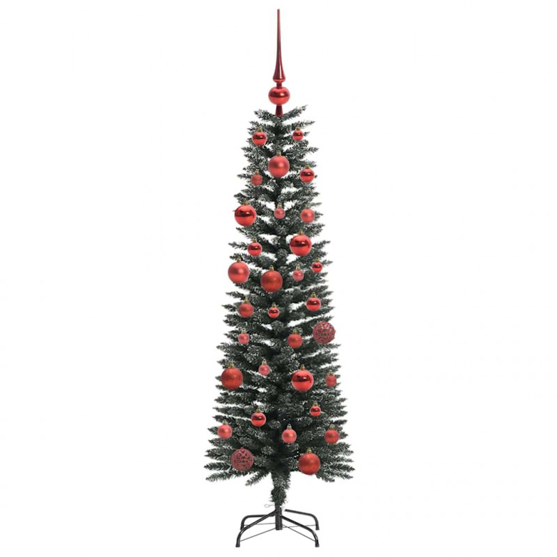 Sztuczna choinka z podstawą Zielony 150 cm PVC, plastik i stal