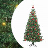 Choinka z 150 diodami LED z podstawą Zielony 120 cm PVC
