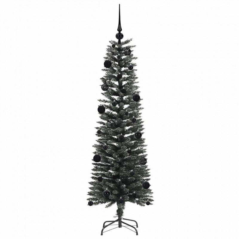 Sztuczna choinka z podstawą Zielony 150 cm PVC, plastik i stal