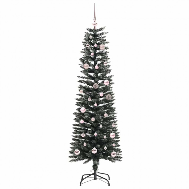 Sztuczna choinka z podstawą Zielony 150 cm PVC, plastik i stal