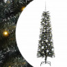 Sztuczna choinka z podstawą Zielony 150 cm PVC, plastik i stal