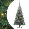 Choinka z 150 diodami LED z podstawą Zielony 120 cm PVC