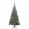 Choinka z 150 diodami LED z podstawą Zielony 120 cm PVC