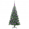 Choinka z 150 diodami LED z podstawą Zielony 120 cm PVC