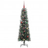 Sztuczna choinka z podstawą Zielony 150 cm PVC, plastik i stal