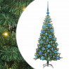 Choinka z 150 diodami LED z podstawą Zielony 120 cm PVC