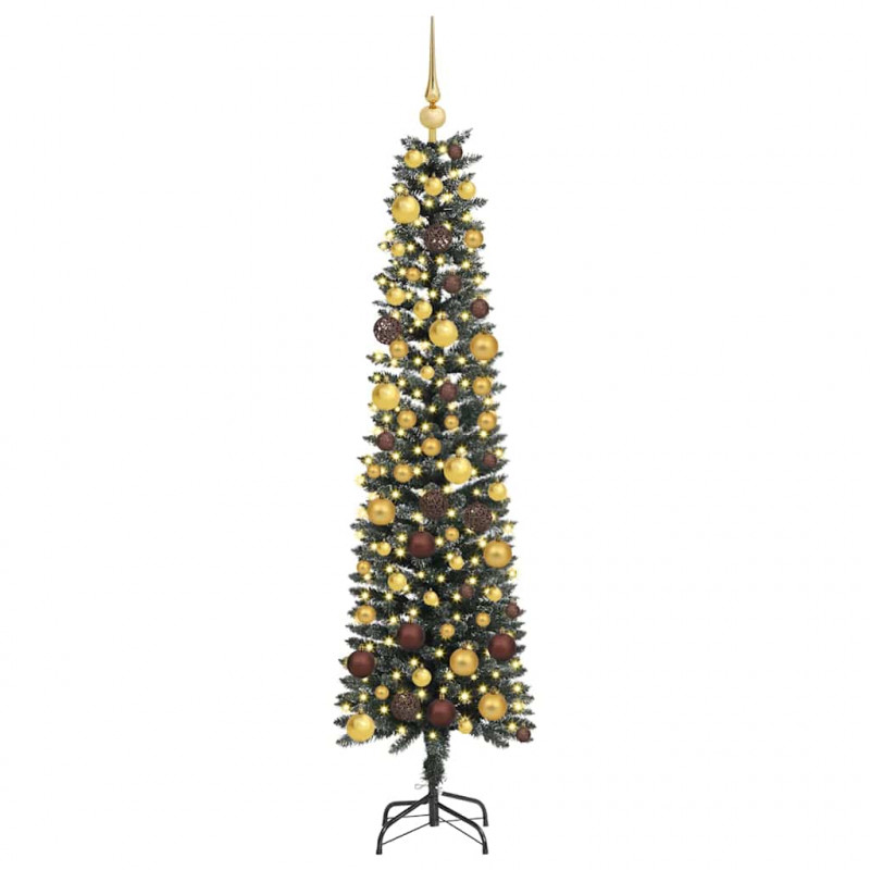 Sztuczna choinka z podstawą Zielony 180 cm PVC, plastik i stal