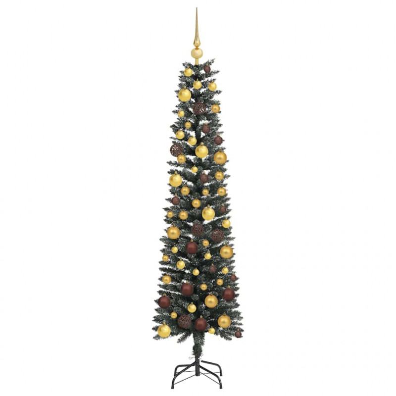 Sztuczna choinka z podstawą Zielony 180 cm PVC, plastik i stal