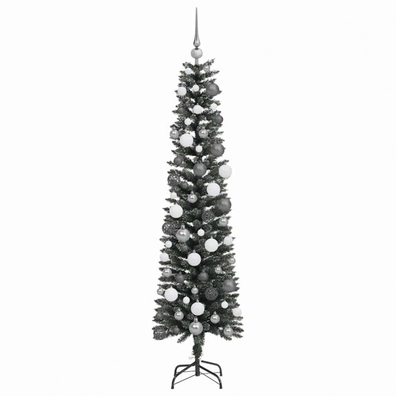 Sztuczna choinka z podstawą Zielony 180 cm PVC, plastik i stal