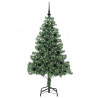 Choinka z 150 diodami LED z podstawą Zielony 150 cm PVC