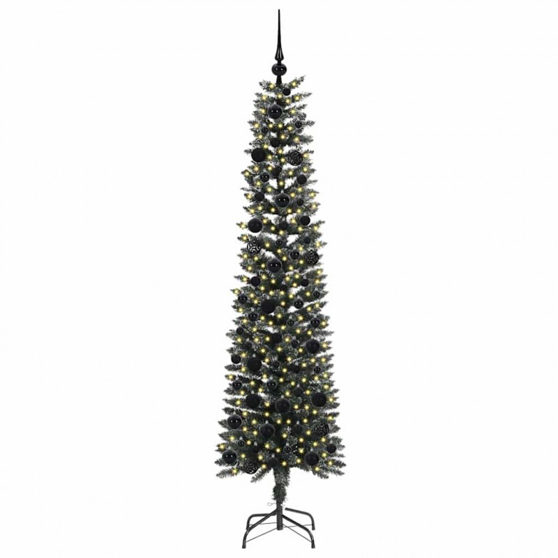 Sztuczna choinka z podstawą Zielony 180 cm PVC, plastik i stal