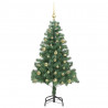 Choinka z 150 diodami LED z podstawą Zielony 150 cm PVC
