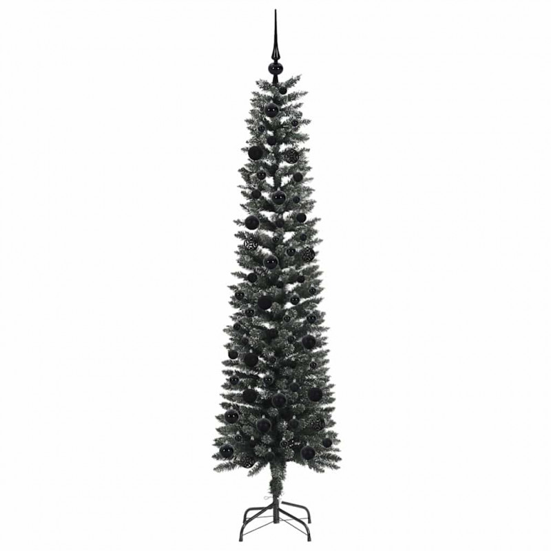 Sztuczna choinka z podstawą Zielony 180 cm PVC, plastik i stal