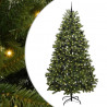 Sztuczna choinka z 300 diodami LED Zielony 240 cm PVC i Metal
