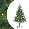 Choinka z 150 diodami LED z podstawą Zielony 150 cm PVC