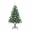 Choinka z 150 diodami LED z podstawą Zielony 150 cm PVC