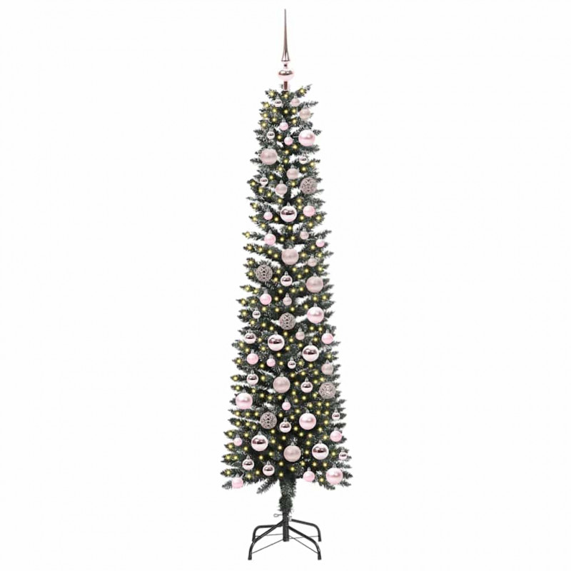 Sztuczna choinka z podstawą Zielony 180 cm PVC, plastik i stal