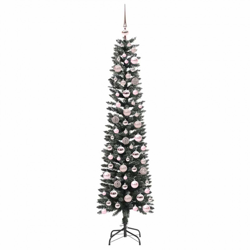 Sztuczna choinka z podstawą Zielony 180 cm PVC, plastik i stal