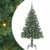 Choinka z 150 diodami LED z podstawą Zielony 150 cm PVC