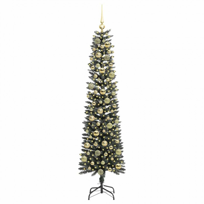 Sztuczna choinka z podstawą Zielony 180 cm PVC, plastik i stal