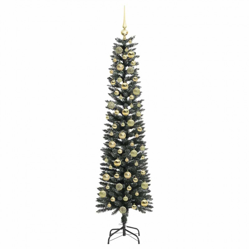 Sztuczna choinka z podstawą Zielony 180 cm PVC, plastik i stal