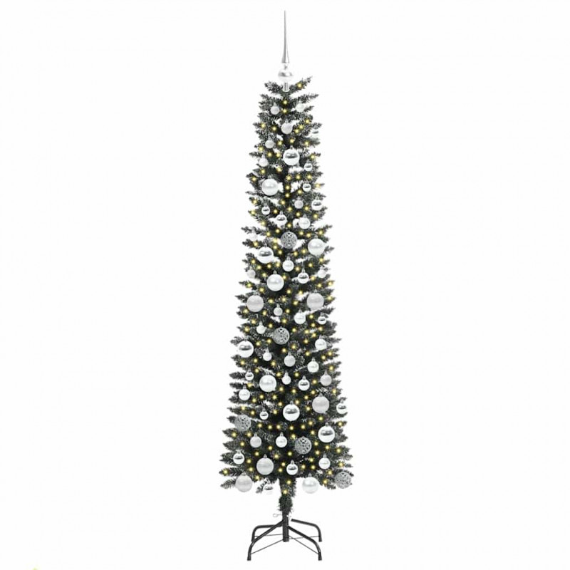 Sztuczna choinka z podstawą Zielony 180 cm PVC, plastik i stal