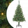 Choinka z 300 diodami LED z podstawą Zielony 180 cm PVC