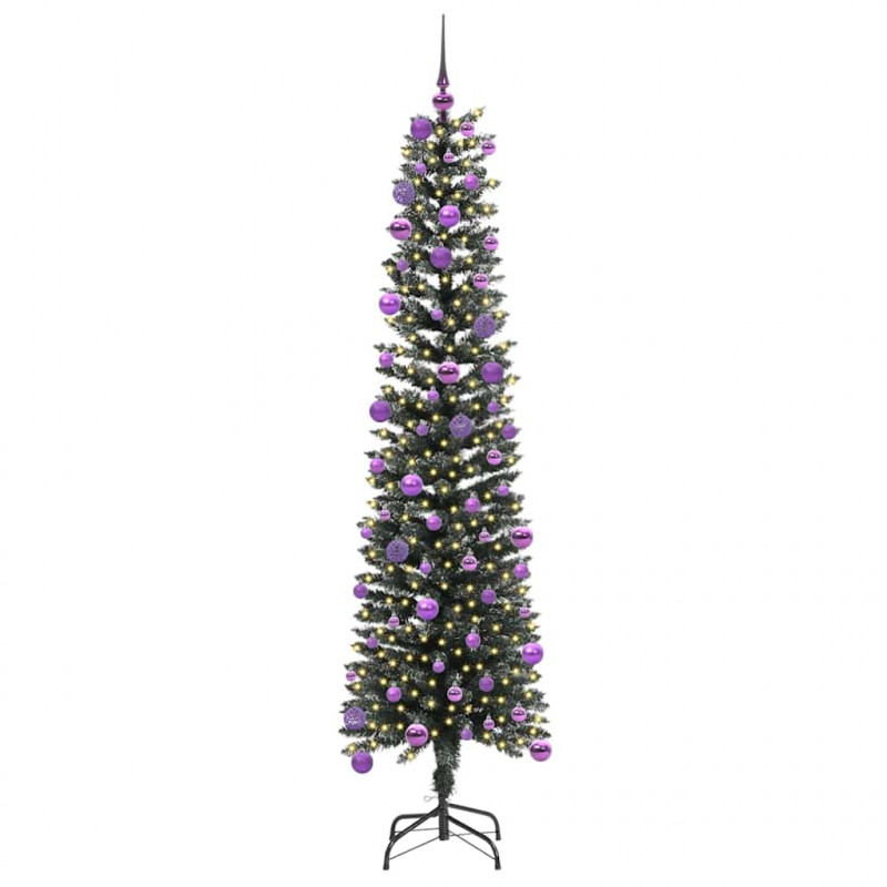 Sztuczna choinka z podstawą Zielony 180 cm PVC, plastik i stal
