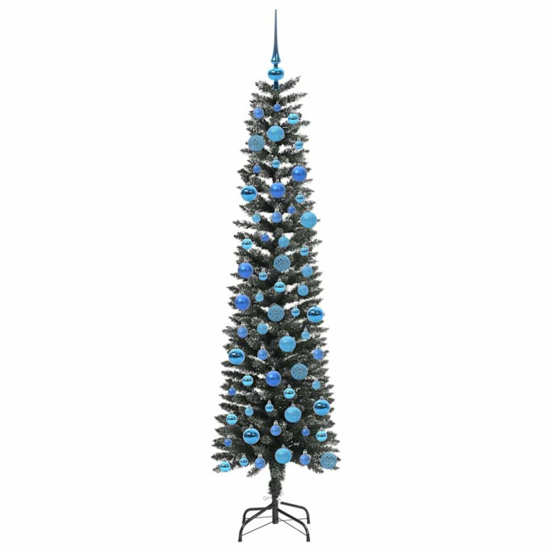 Sztuczna choinka z podstawą Zielony 180 cm PVC, plastik i stal
