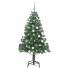 Choinka z 300 diodami LED z podstawą Zielony 180 cm PVC