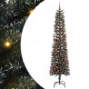 Sztuczna choinka z podstawą Zielony 210 cm PVC, plastik i stal