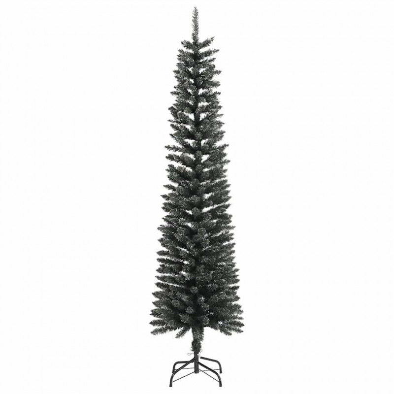 Sztuczna choinka z podstawą Zielony 210 cm PVC, plastik i stal