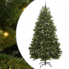 Sztuczna choinka z 300 diodami LED Zielony 270 cm PVC i Metal