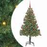 Choinka z 300 diodami LED z podstawą Zielony 180 cm PVC