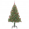 Choinka z 300 diodami LED z podstawą Zielony 180 cm PVC