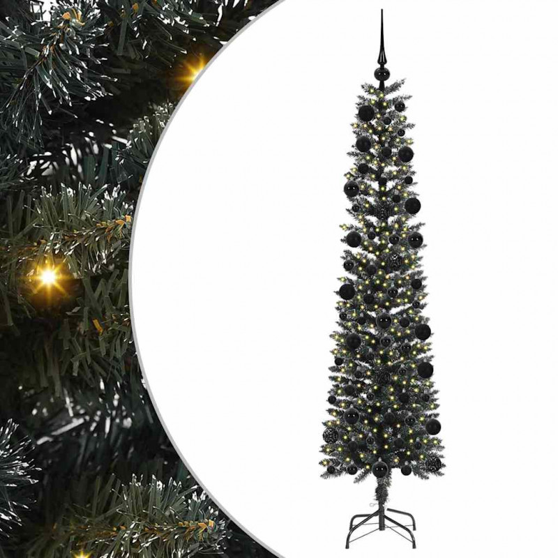 Sztuczna choinka z podstawą Zielony 210 cm PVC, plastik i stal
