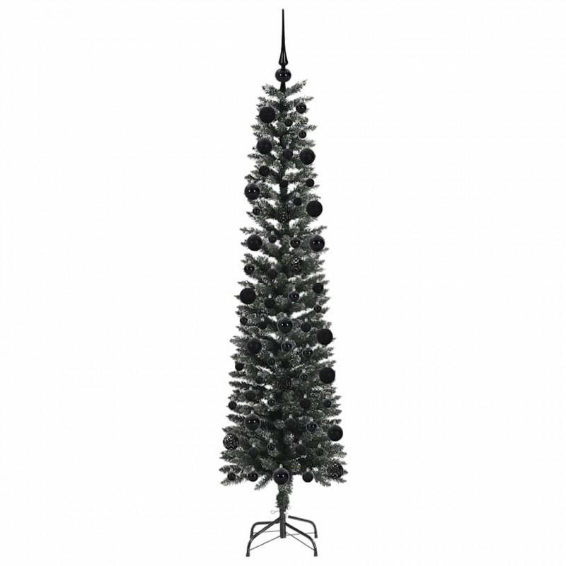 Sztuczna choinka z podstawą Zielony 210 cm PVC, plastik i stal