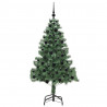 Choinka z 300 diodami LED z podstawą Zielony 180 cm PVC