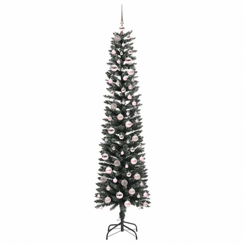 Sztuczna choinka z podstawą Zielony 210 cm PVC, plastik i stal