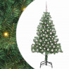 Choinka z 300 diodami LED z podstawą Zielony 180 cm PVC