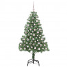 Choinka z 300 diodami LED z podstawą Zielony 180 cm PVC