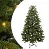 Sztuczna choinka z 300 diodami LED Zielony 270 cm PVC i Metal