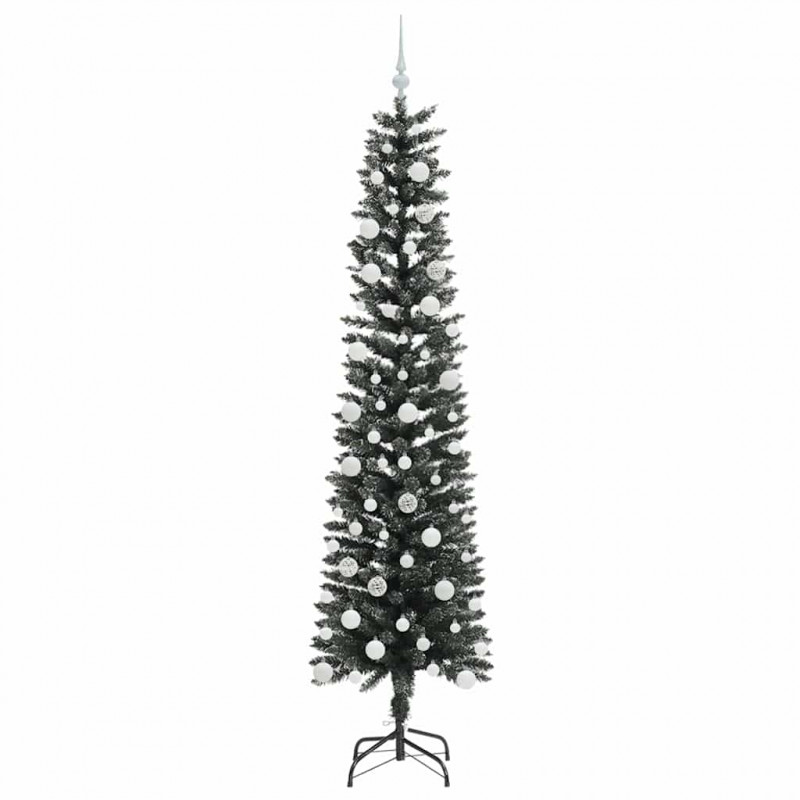 Sztuczna choinka z podstawą Zielony 210 cm PVC, plastik i stal